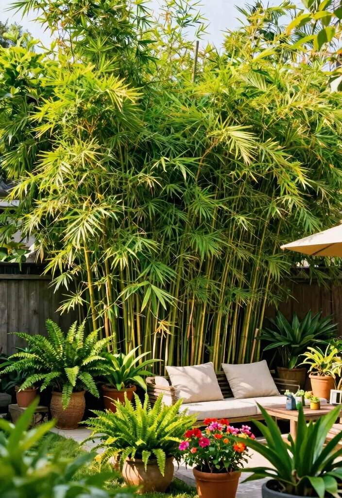 12 Privacy Wall Outdoor Ideas That Block Neighbors Fast - 4. Bamboo Privacy Screens 1