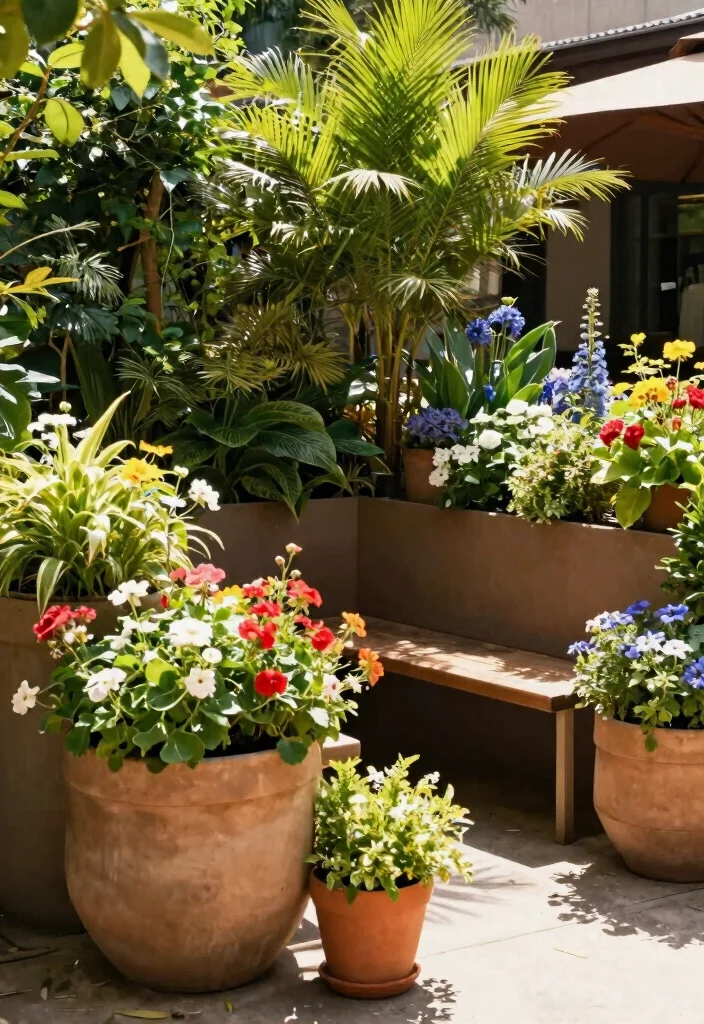 12 Privacy Wall Outdoor Ideas That Block Neighbors Fast - 5. Living Walls with Large Planters 1