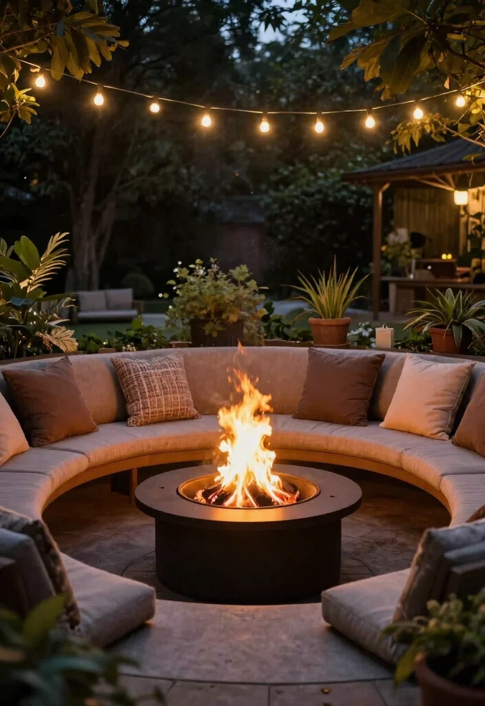 12 Solo Fire Pit Ideas That Fit on Small Patios and Decks - 4. Fire Pit with Built-In Seating 1