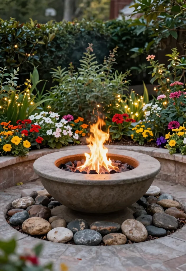 12 Solo Fire Pit Ideas That Fit on Small Patios and Decks - 7. A Fire Pit in a Planter 1
