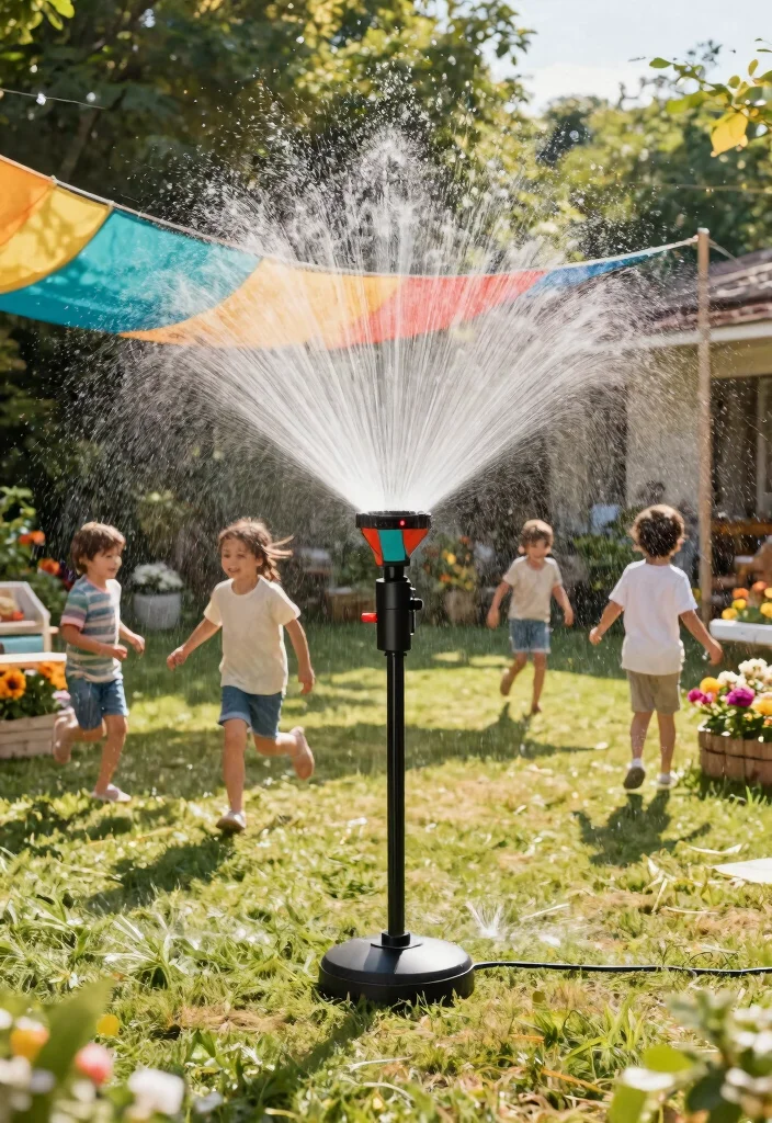 12 Splash Pad Backyard Ideas That Don't Flood the Grass - 10. Water Misting Station 1