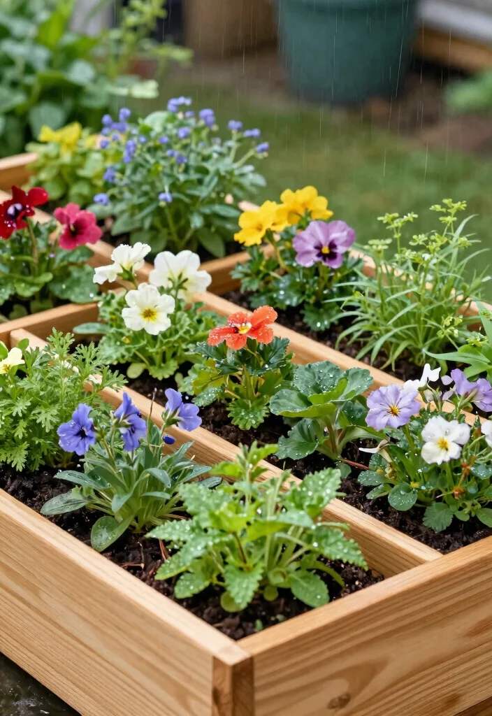 14 Cedar Planter Box Ideas That Won't Rot in Wet Climates - 10. Cedar Planter Box Dividers 1