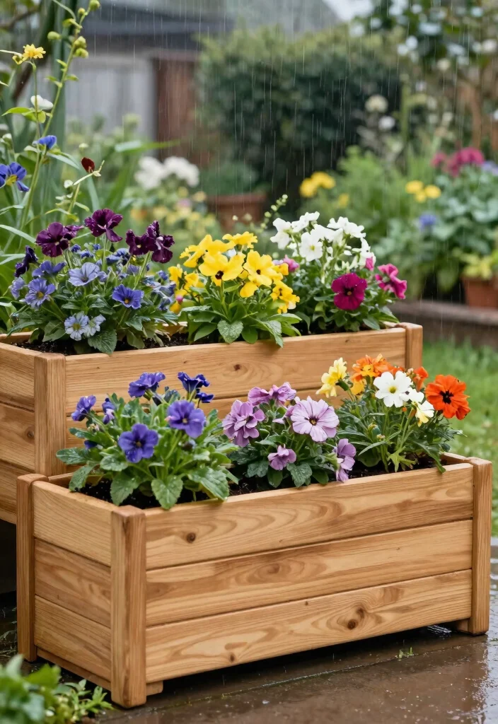 14 Cedar Planter Box Ideas That Won't Rot in Wet Climates - 14. Simple Cedar Planter Boxes 1