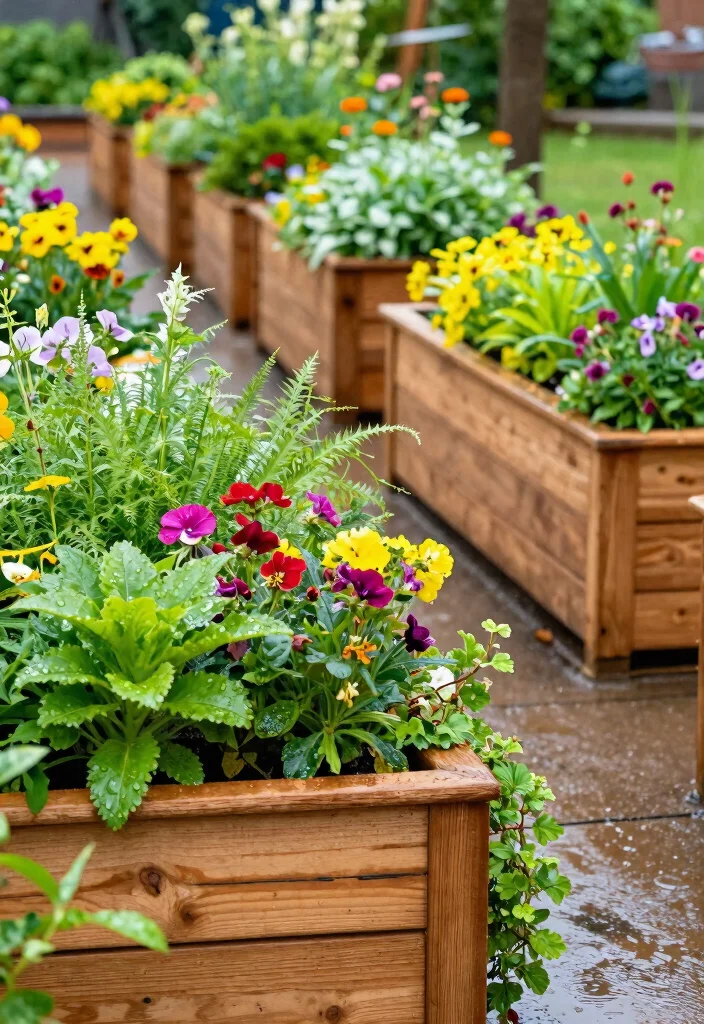 14 Cedar Planter Box Ideas That Won't Rot in Wet Climates - 7. Rectangular Cedar Planter Boxes 1