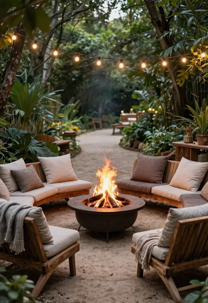 14 Coastal Farmhouse Decor Ideas That Feel Beachy Without Looking Tacky - 12. Cozy Fire Pit Areas 1
