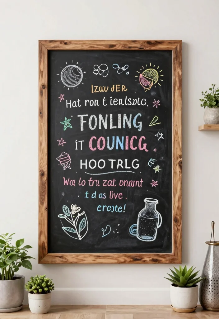 14 Farmhouse Wall Art Ideas That Fill Big Blank Walls on a Budget - 10. Chalkboard Panels 1