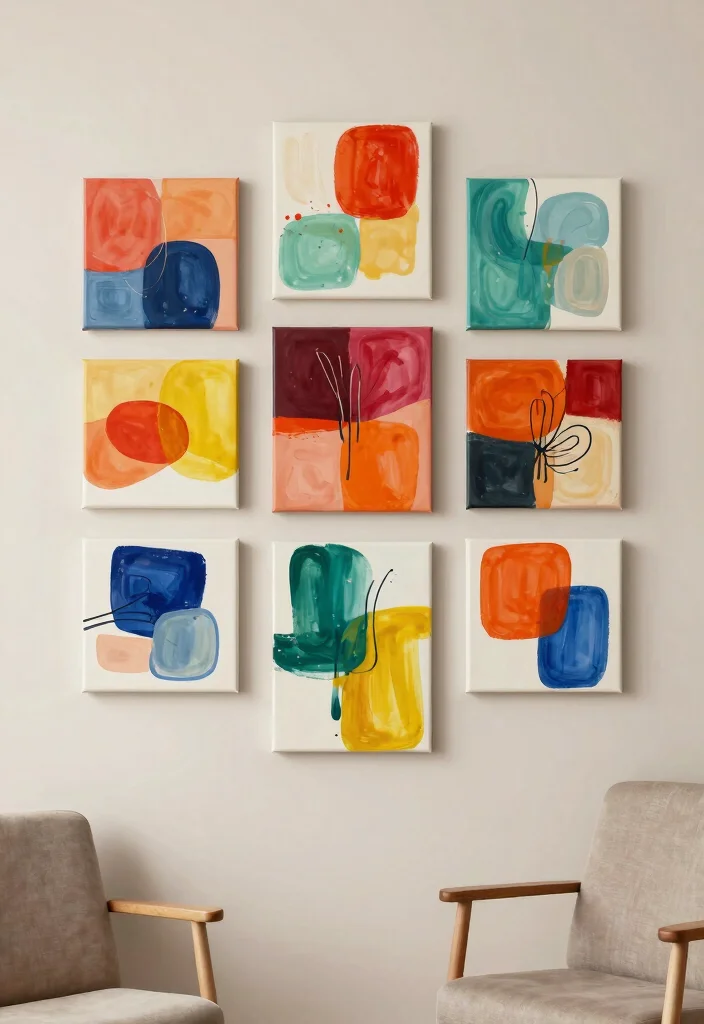 14 Farmhouse Wall Art Ideas That Fill Big Blank Walls on a Budget - 6. DIY Canvas Art 1