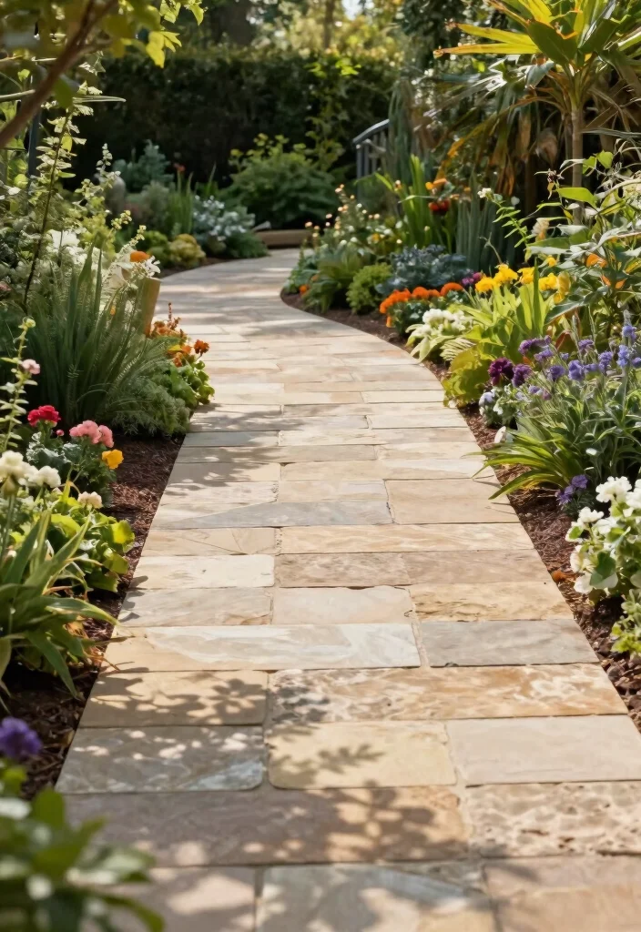 14 Paving Ideas for Outdoor Spaces on a Budget - 11. Sandstone - Natural Elegance 1