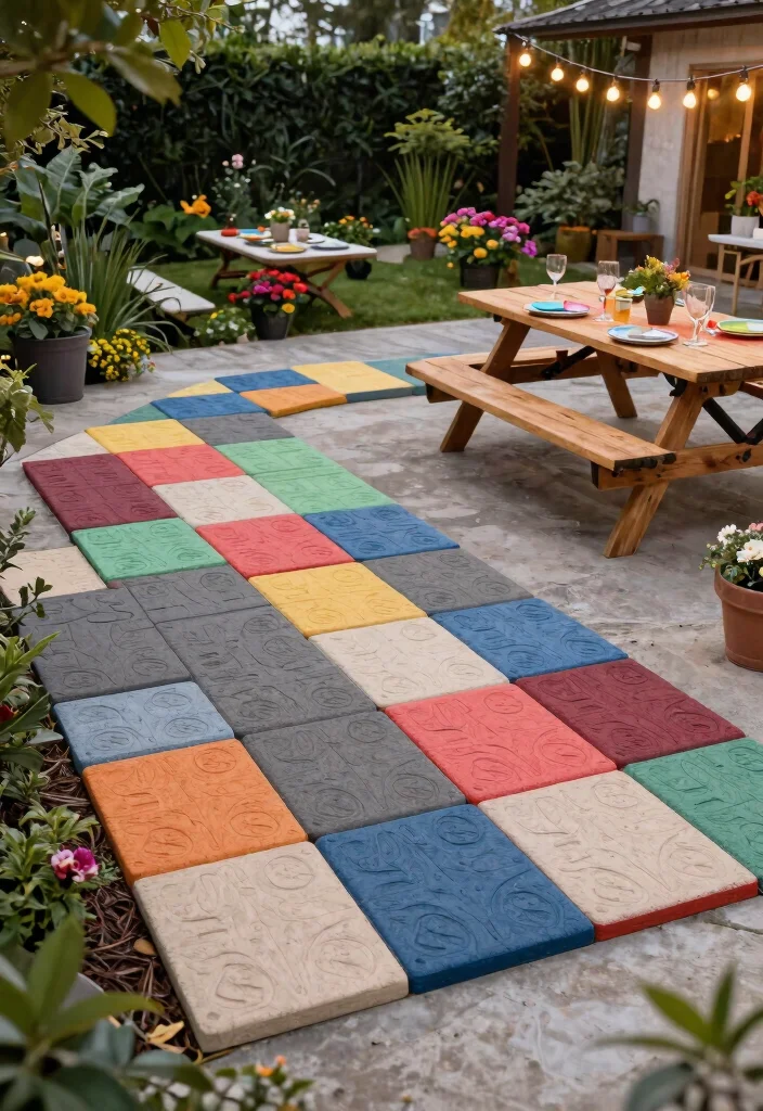14 Paving Ideas for Outdoor Spaces on a Budget - 14. Portable Pavers - Flexibility at Its Best 1