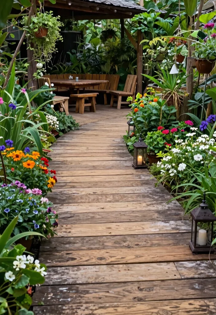 14 Paving Ideas for Outdoor Spaces on a Budget - 3. Reclaimed Wood - Nature's Touch 1