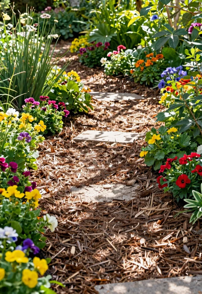 14 Paving Ideas for Outdoor Spaces on a Budget - 8. Mulch Paths - Natural and Cost-Effective 1