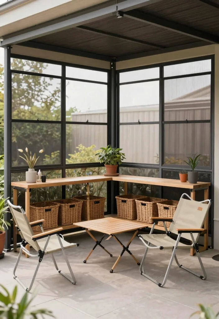 14 Retractable Screen Porch Ideas for Year-Round Use - 14. Multi-Purpose Space 1