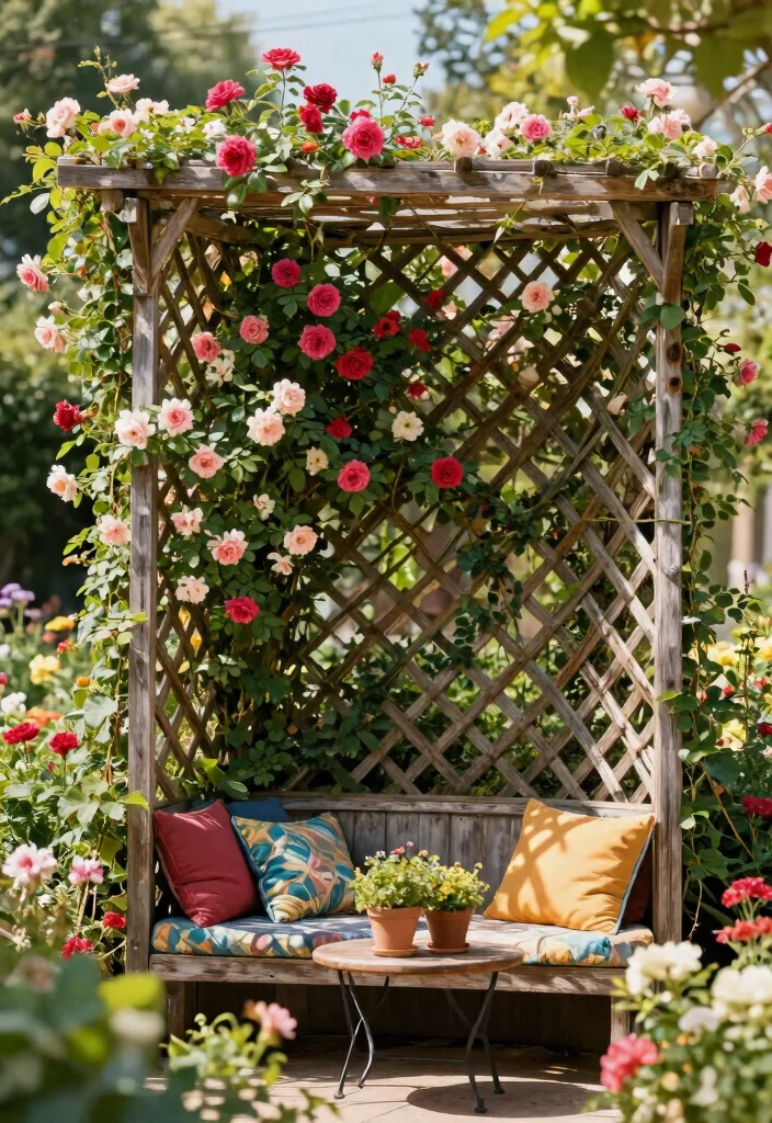 14 Unique Trellis Ideas That Don't Look Like Everyone Else's - 1. The Lattice Wall of Dreams 1