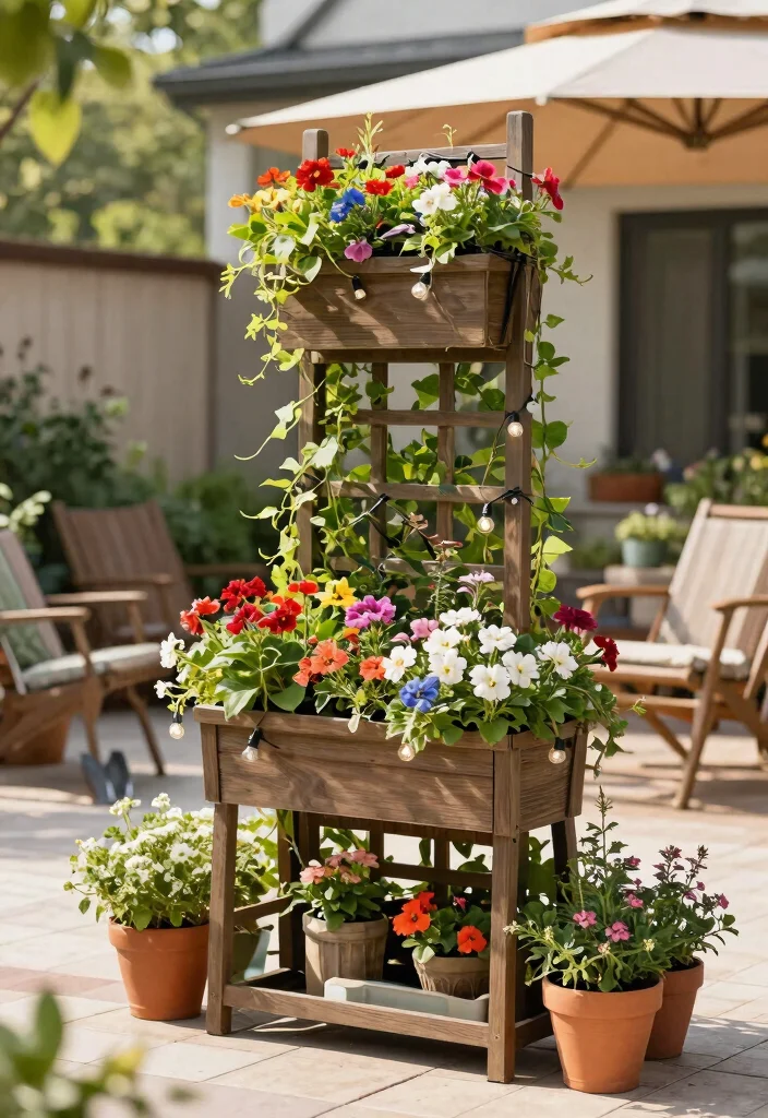 14 Unique Trellis Ideas That Don't Look Like Everyone Else's - 13. Planter Box Trellis Combo 1
