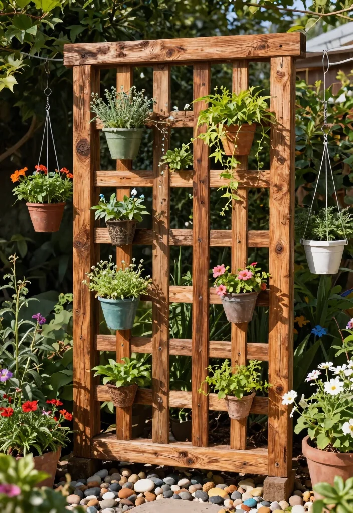 14 Unique Trellis Ideas That Don't Look Like Everyone Else's - 3. Reclaimed Wood Artistry 1