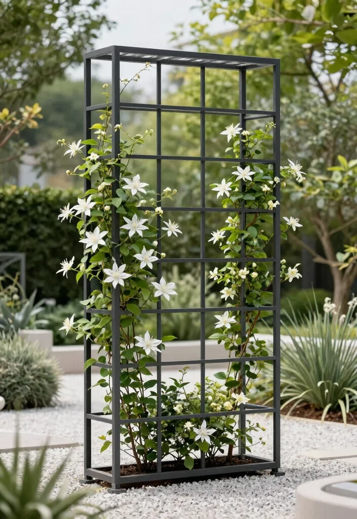 14 Unique Trellis Ideas That Don't Look Like Everyone Else's - 4. Geometric Grid Structures 1