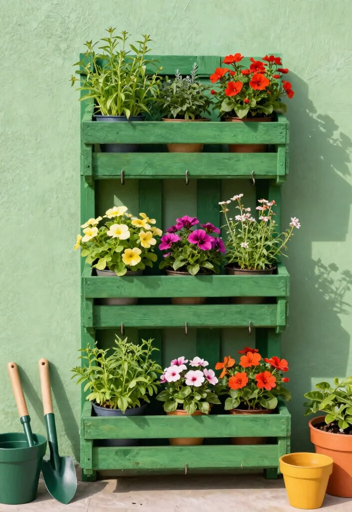 14 Unique Trellis Ideas That Don't Look Like Everyone Else's - 6. Vertical Pallet Garden 1