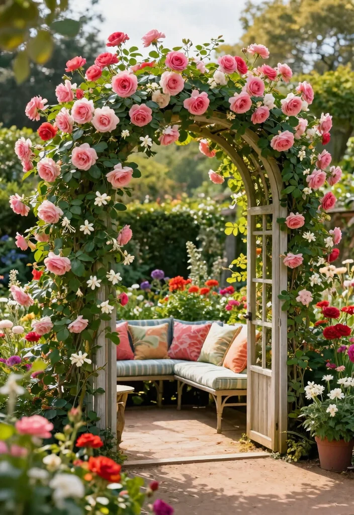14 Unique Trellis Ideas That Don't Look Like Everyone Else's - 8. Arched Garden Trellis 1