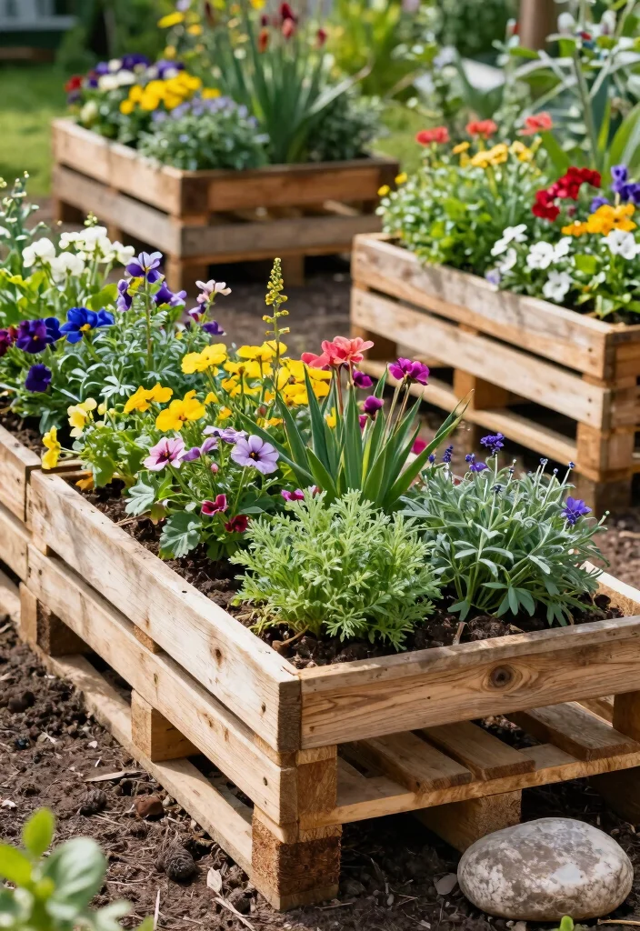 15 Backyard Pallet Ideas on a Budget That Look Expensive - 3. Pallet Planter Boxes 1