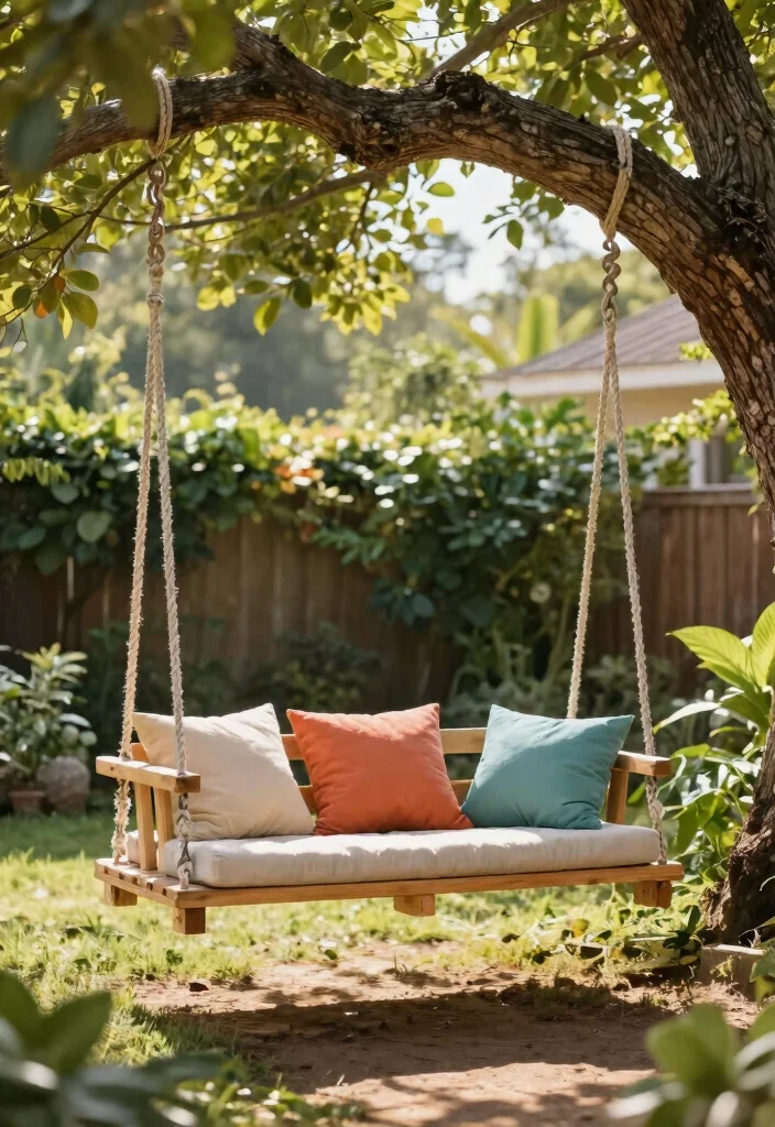 15 Backyard Pallet Ideas on a Budget That Look Expensive - 6. Pallet Swing 1