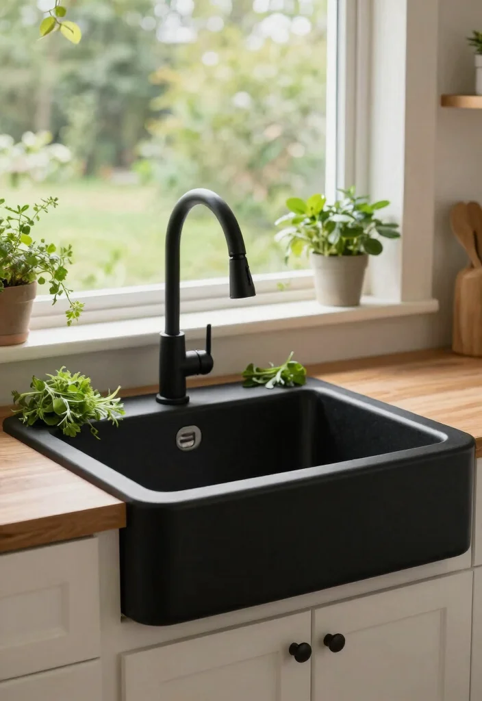 15 Black Farmhouse Sink Ideas That Don't Show Every Water Spot - 15. Sustainable Choices 1