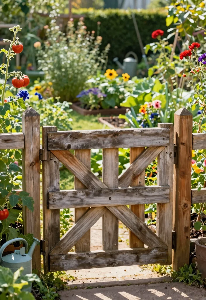 15 Farm Fence Gate Ideas on a Budget That Keep Animals In - 1. Rustic Pallet Gate 1