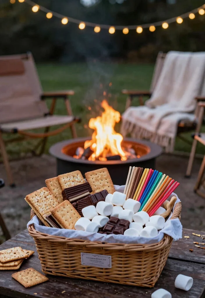 15 Fire Pit Gift Basket Ideas for First-Time Homeowners - 1. S'mores Essentials 1