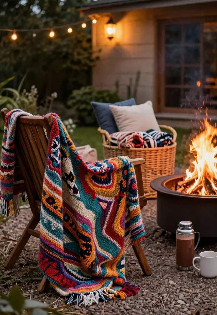15 Fire Pit Gift Basket Ideas for First-Time Homeowners - 2. Cozy Blankets 1