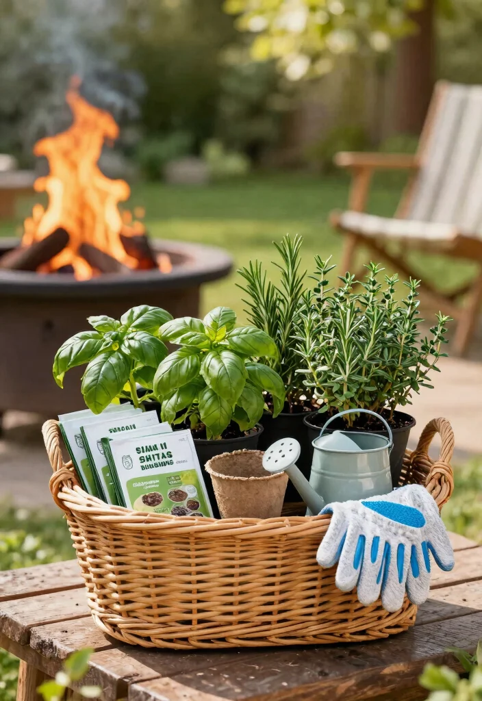 15 Fire Pit Gift Basket Ideas for First-Time Homeowners - 5. Herb Garden Starter Kit 1
