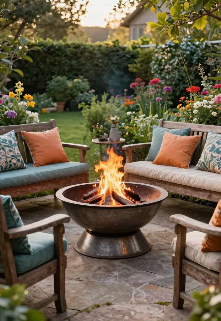 15 Metal Fire Pit Ideas That Don't Rust After One Season - 1. Classic Steel Bowl Fire Pit 1
