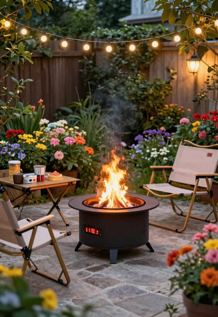 15 Metal Fire Pit Ideas That Don't Rust After One Season - 7. Compact Folding Fire Pit 1