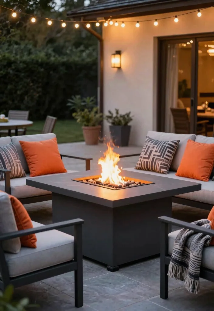 15 Metal Fire Pit Ideas That Don't Rust After One Season - 9. Fire Pit Table for Dual Purpose 1