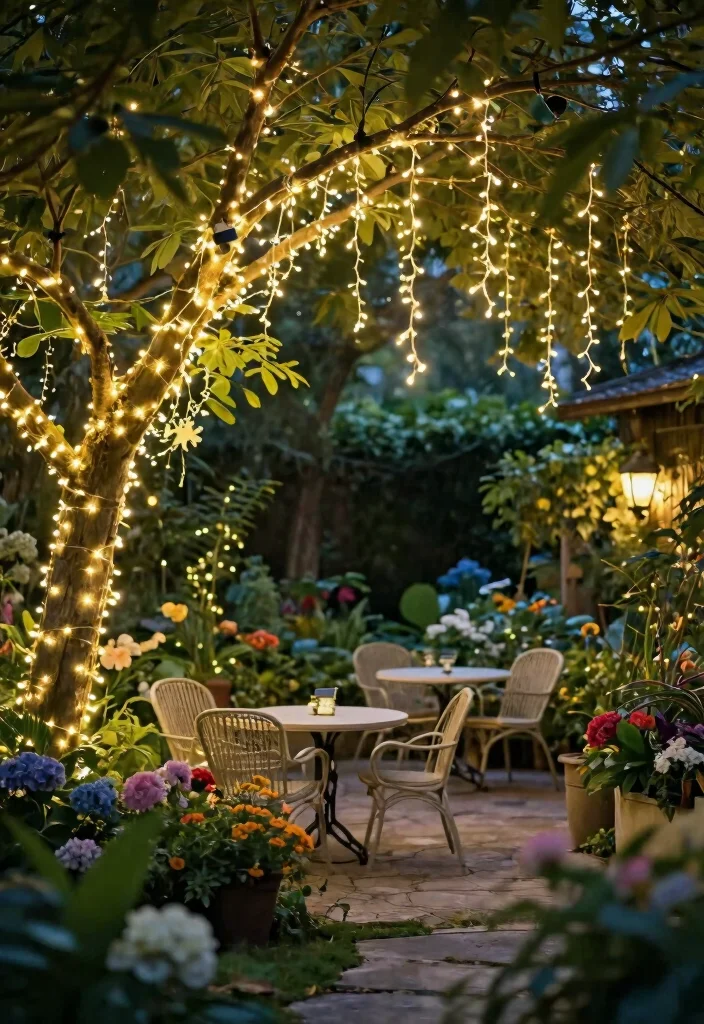 15 Outdoor Hanging Lights That Install Without Running New Wire - 6. Solar Hanging Fairy Lights for an Enchanted Garden 1