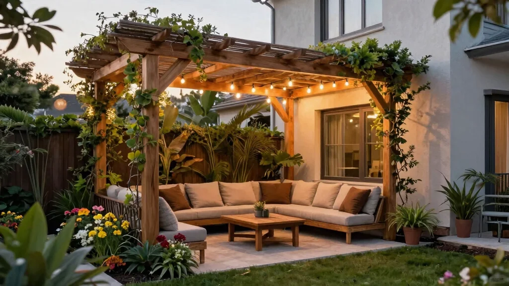 15 Pergola Attached to House Ideas That Don't Damage Siding