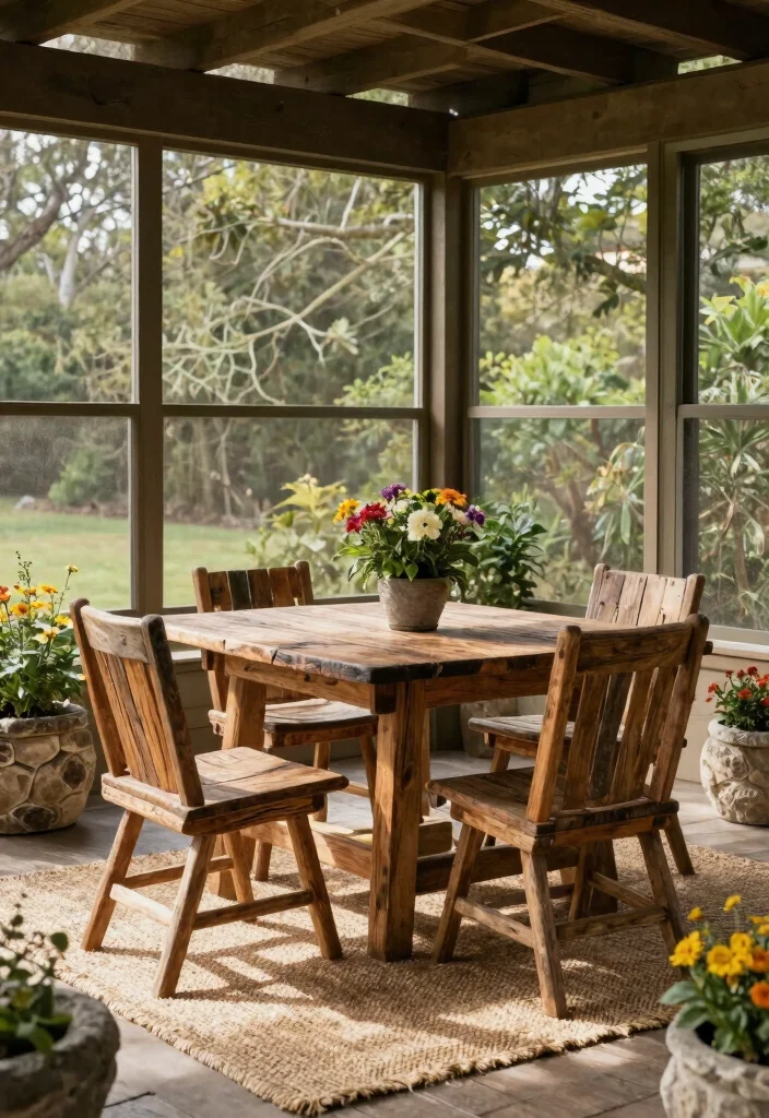 15 Screened In Porch Decorating Ideas That Feel Like a Real Room - 13. Incorporate Natural Elements 1