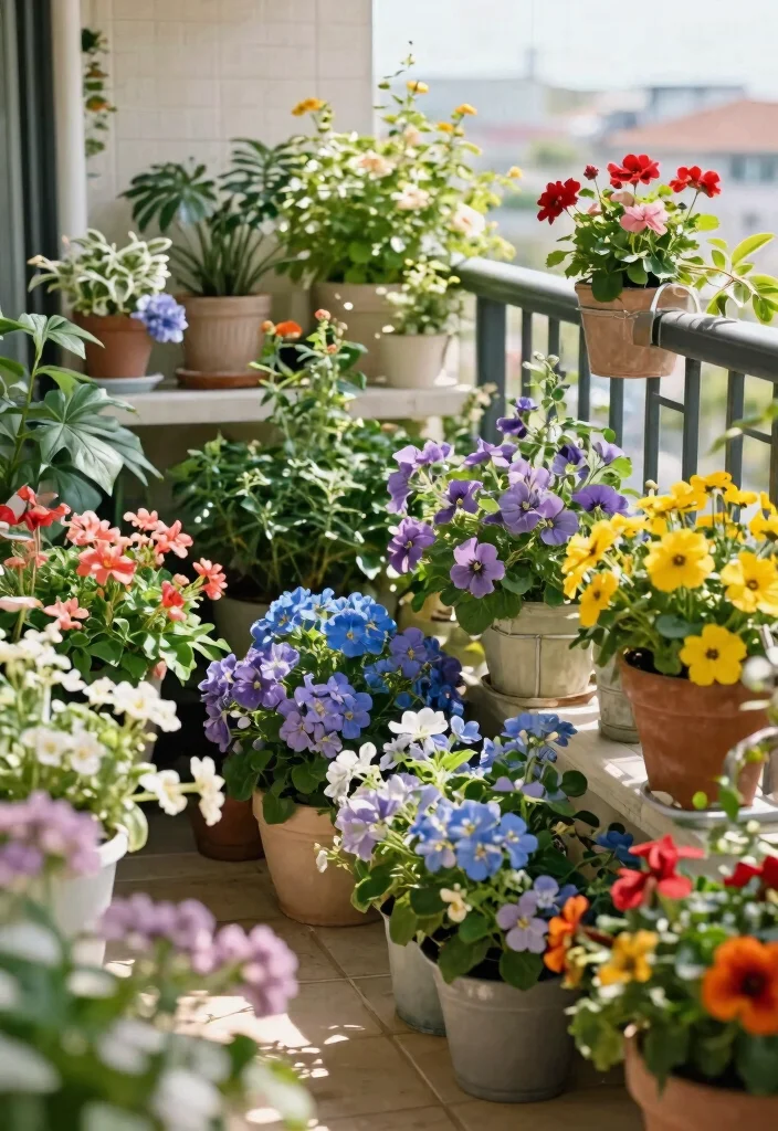 18 Apartment Balcony Garden Ideas for Renters With No Yard - 15. Seasonal Changeovers 1
