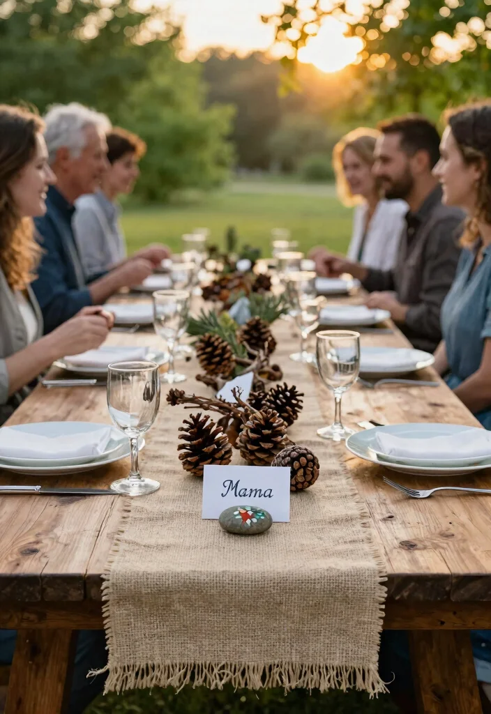 18 Backyard BBQ Party Decorations on a Budget That Set the Mood - 10. Nature-Inspired Table Decor 1