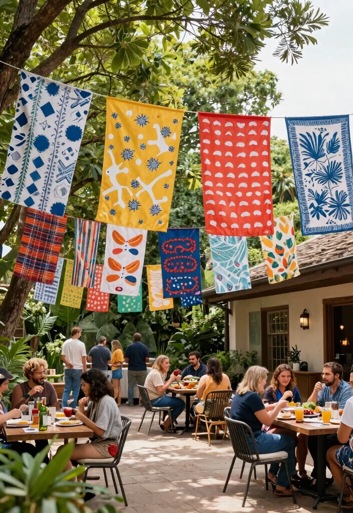 18 Backyard BBQ Party Decorations on a Budget That Set the Mood - 14. DIY Fabric Banners 1