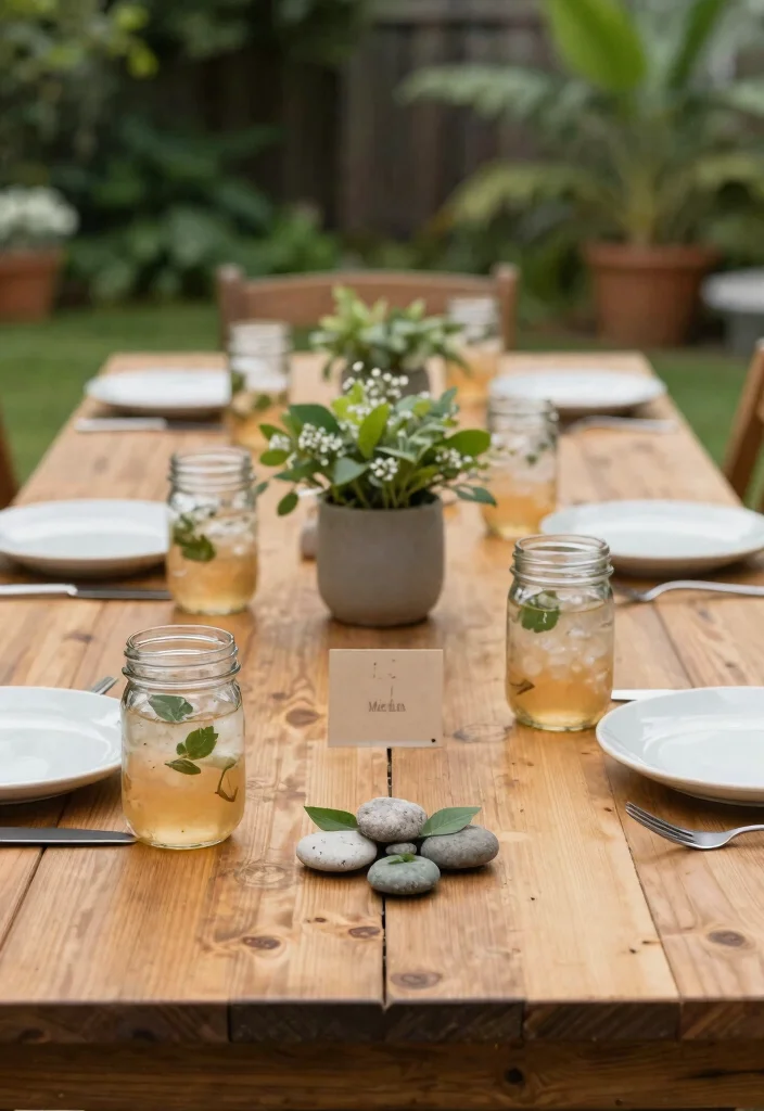 18 Backyard BBQ Party Decorations on a Budget That Set the Mood - 15. Earthy Place Settings 1