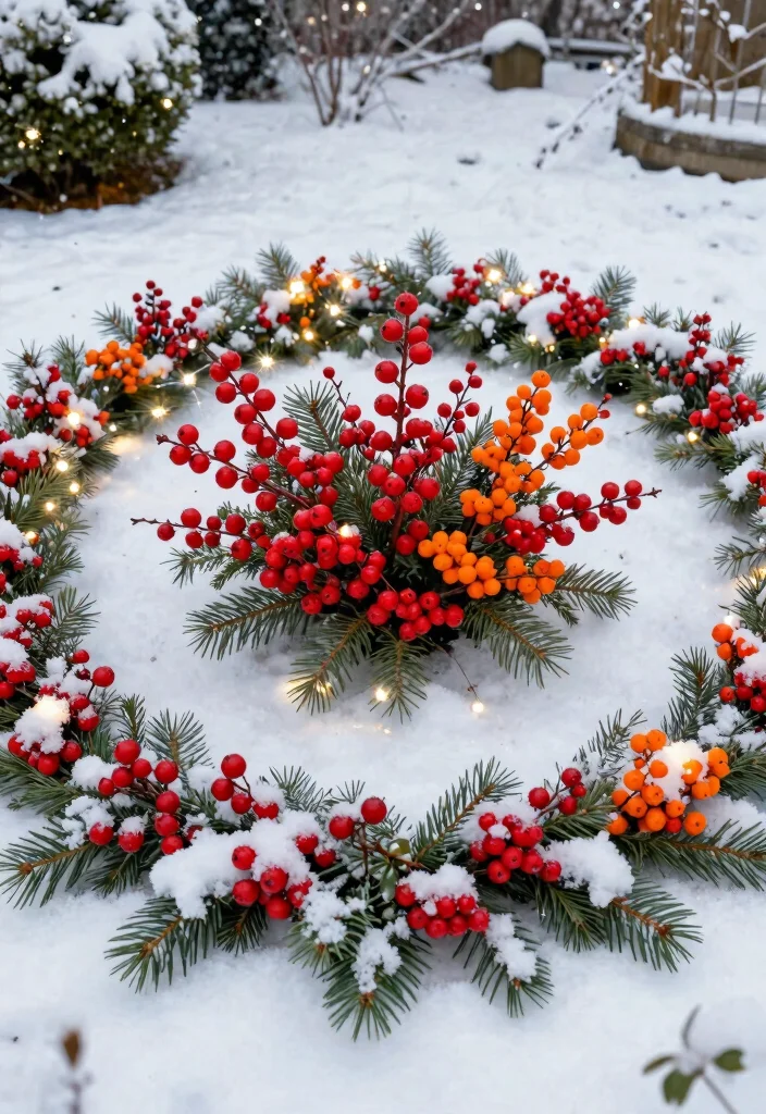 18 Outdoor Christmas Decorations Ideas That Stay Lit All Season - 13. Winter Berry Displays 1