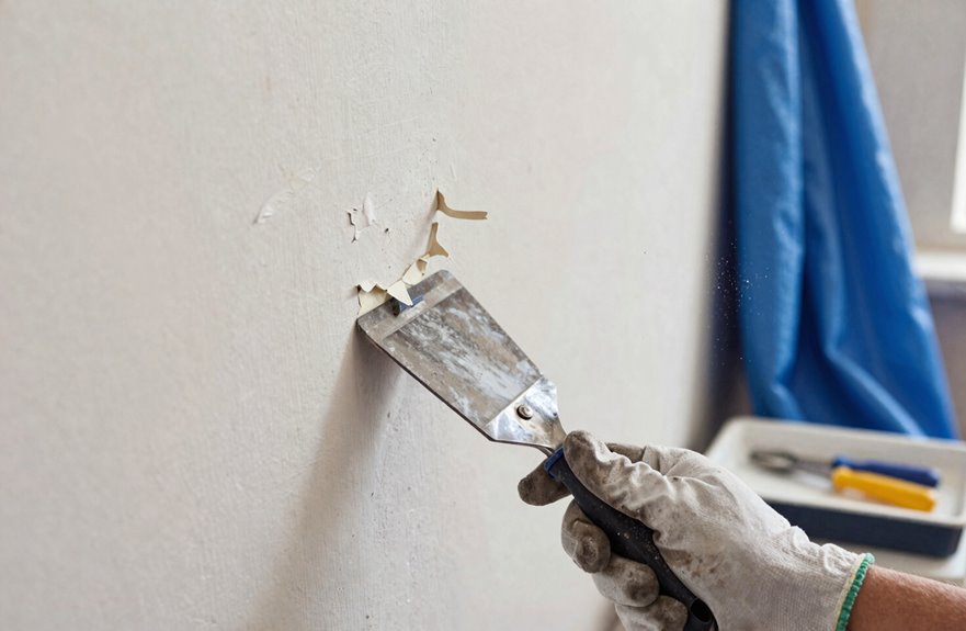 5 Steps to Scrape Paint Off a Wall 1 clear room protect ventilate wash walls