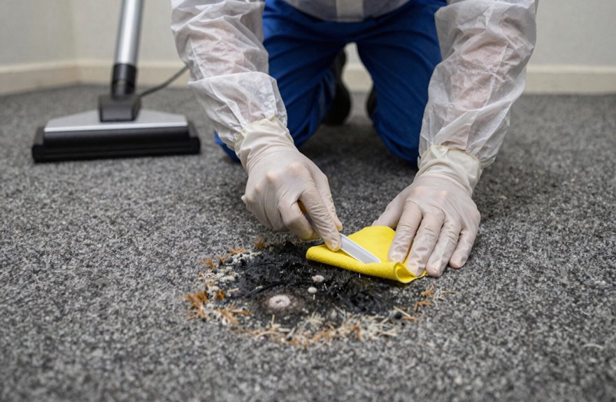 Remove Black Mold From Carpet in 5 Simple Steps 2 dry moisture removal before cleaning