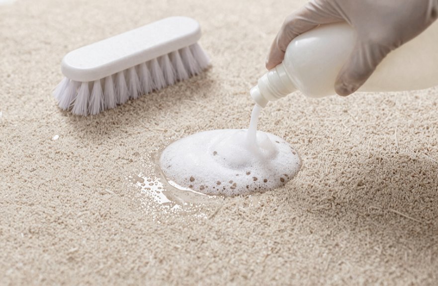 How to Clean Polypropylene Carpet Step by Step 4 mild soap cool water blotting
