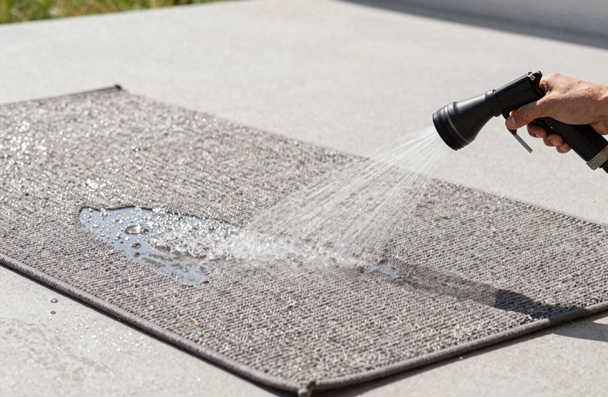 How to Clean Polypropylene Carpet Step by Step 5 rug drying outdoors promotes drying
