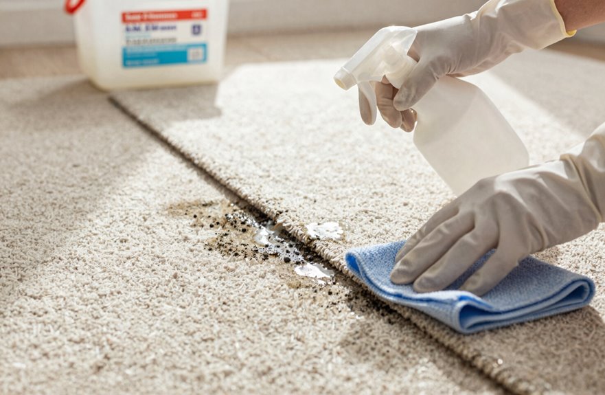 Remove Black Mold From Carpet in 5 Simple Steps 4 vinegar or peroxide mold cleanup