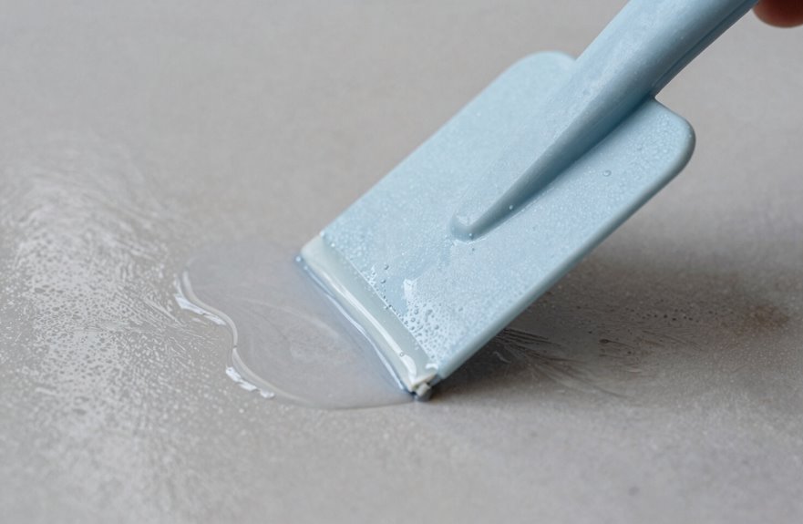 10 Steps to Remove Paint From Floor - A Complete Guide 4 wet paint plastic scraper work