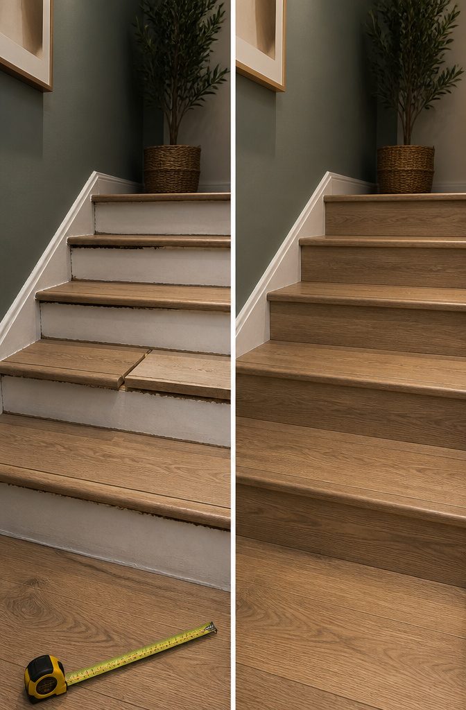 Image illustrating the importance of individual measurements for stairs.